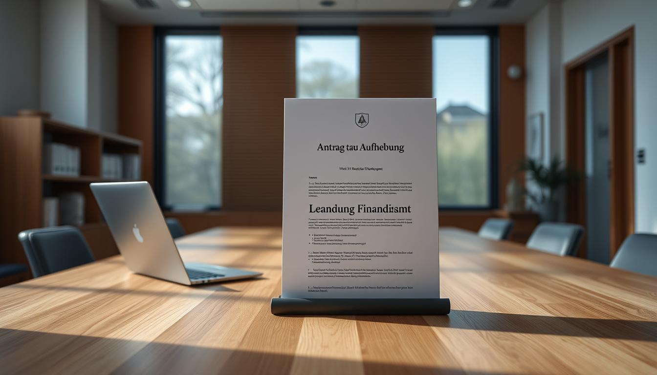 Antrag auf Aufhebung der Pfändung Finanzamt