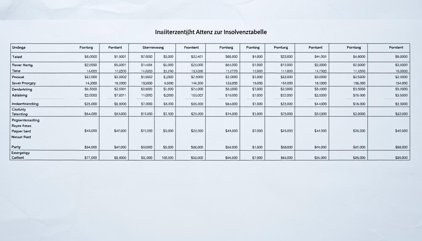 Insolvenztabelle Einsichtsrecht Insolvenztabelle Einsichtsrecht